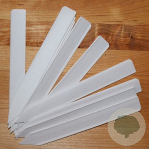 Plastic labels 20 cm x 1,7 wit per 10