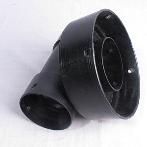 T-Stuk Ø80mm - AMT80  stuk zwart